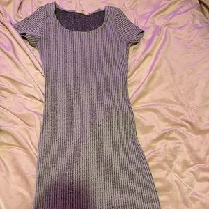 grey body con midi dress